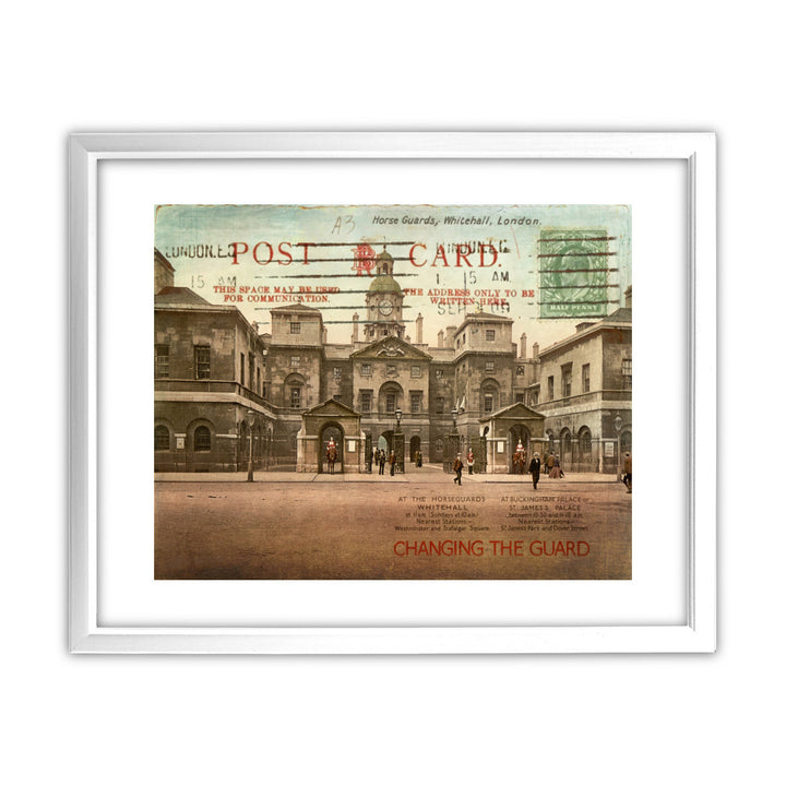 Changing Guards at Buckingham Palace 11x14 Framed Print (White)