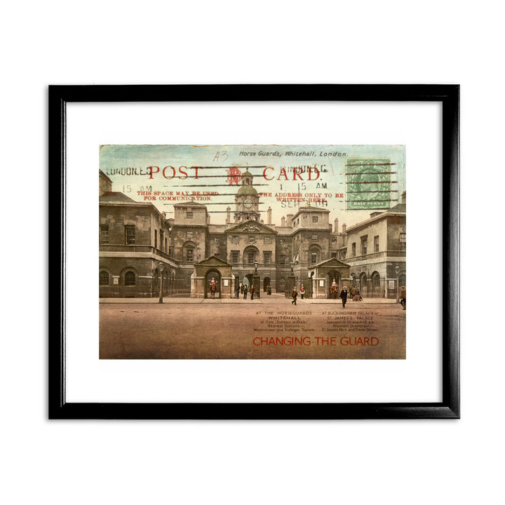 Changing Guards at Buckingham Palace 11x14 Framed Print (Black)