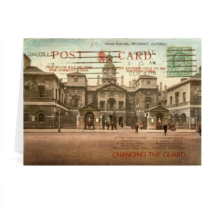 Changing Guards at Buckingham Palace Greeting Card 7x5