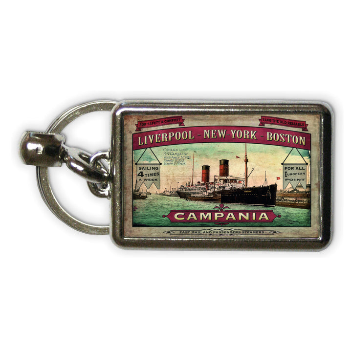 The Campania Metal Keyring
