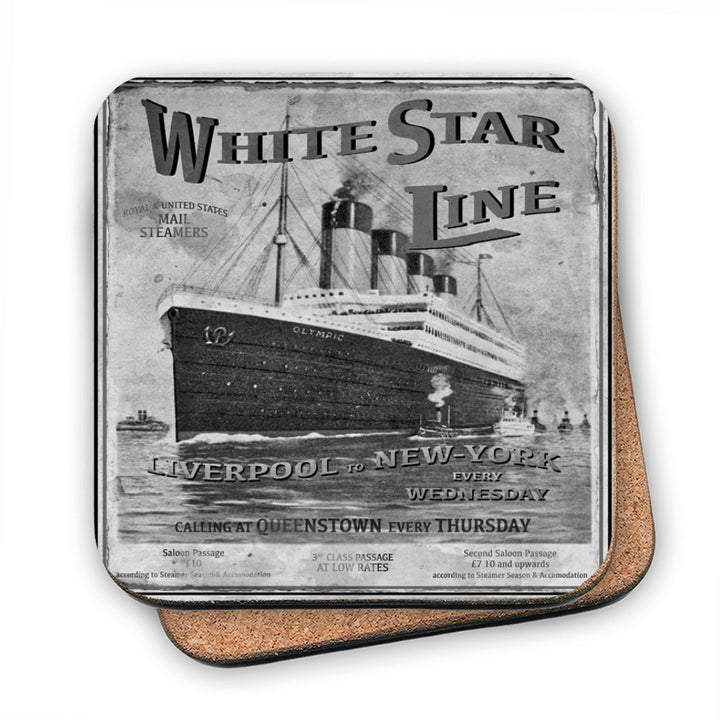 The White Star Line MDF Coaster
