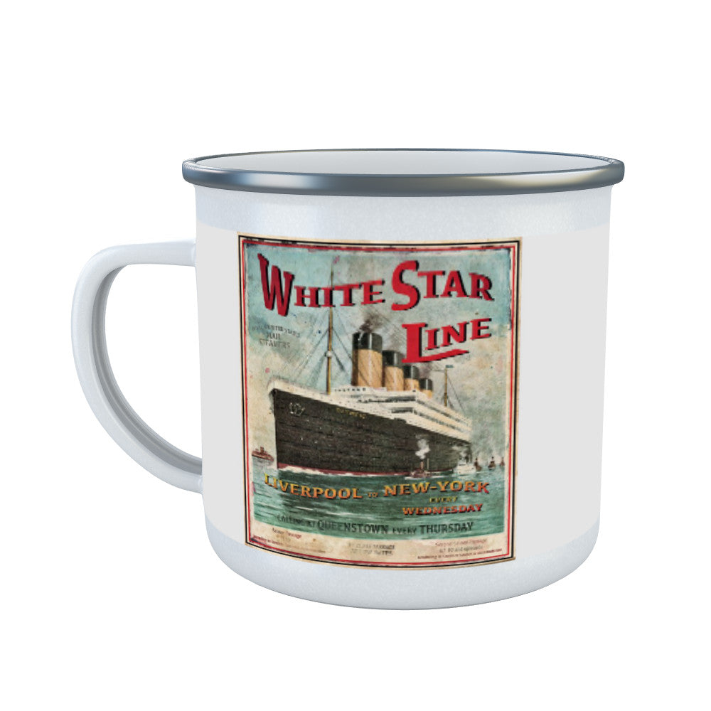 The White Star Line Enamel Mug
