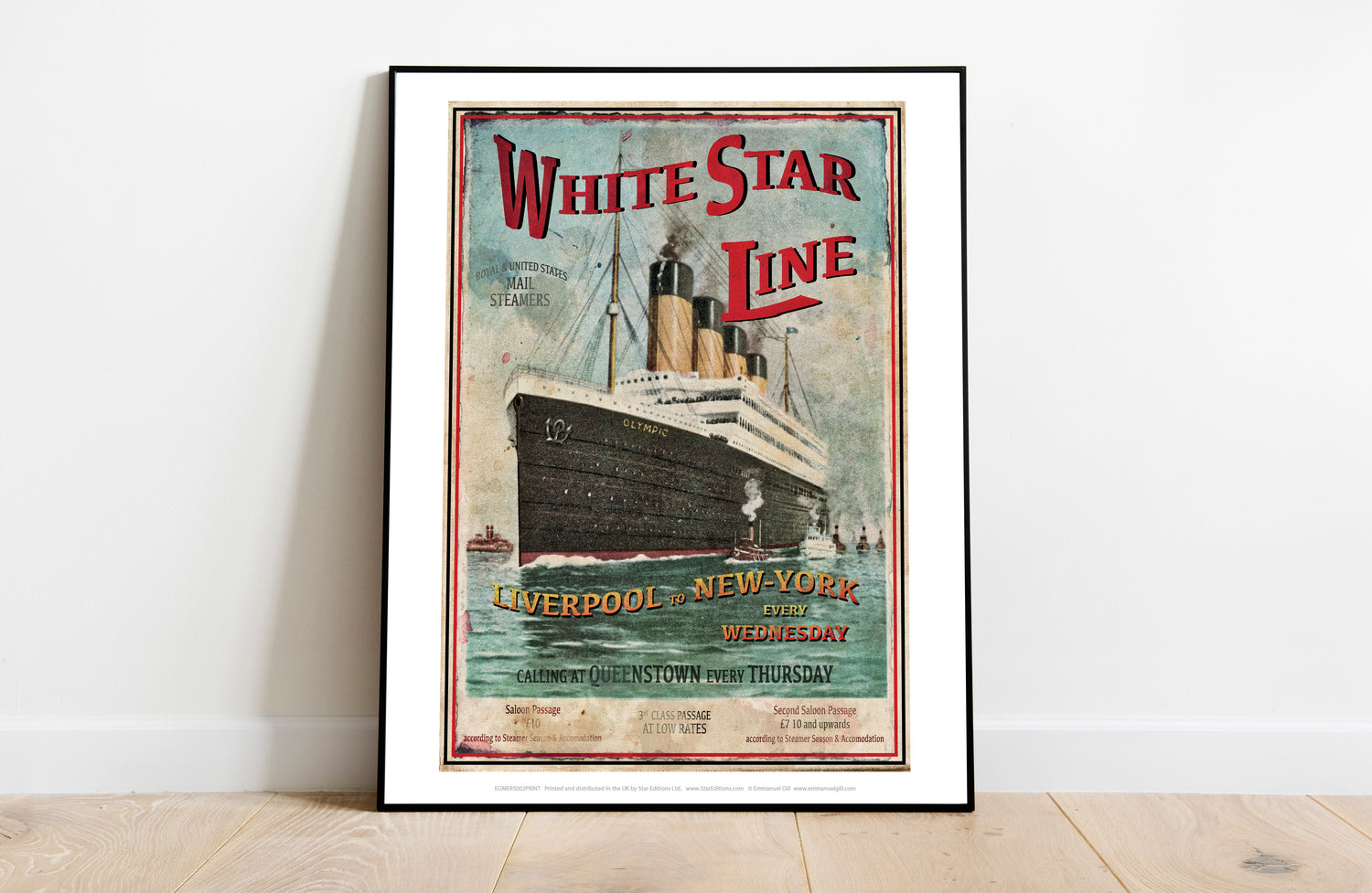 The White Star Line - Art Print