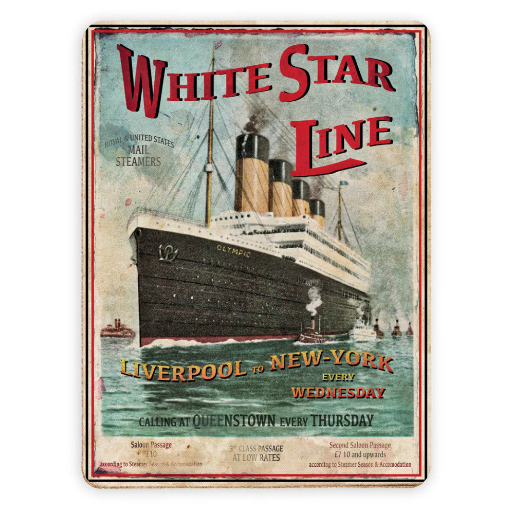 The White Star Line Placemat