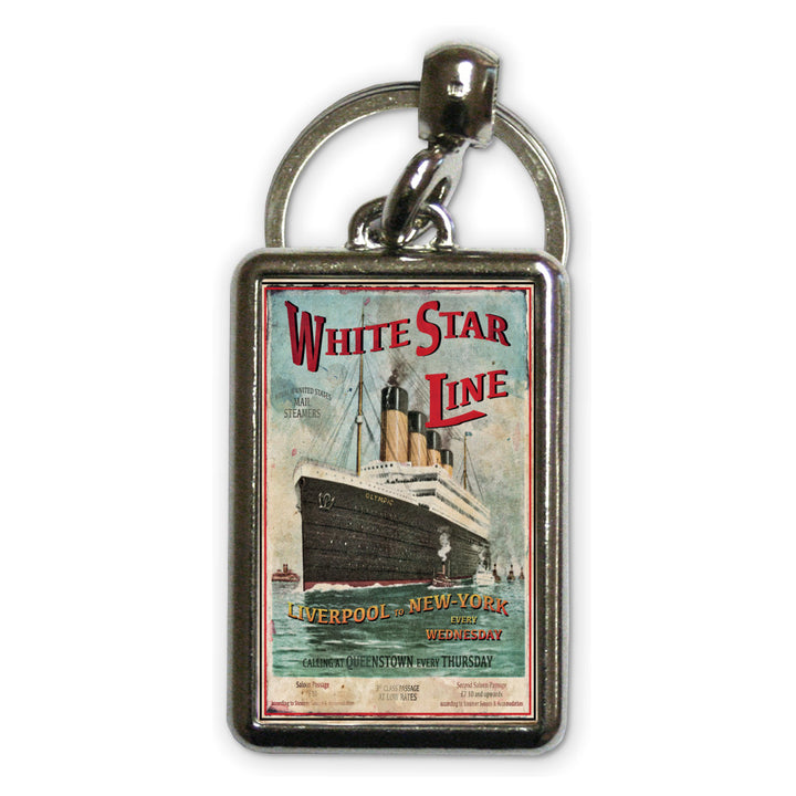 The White Star Line Metal Keyring