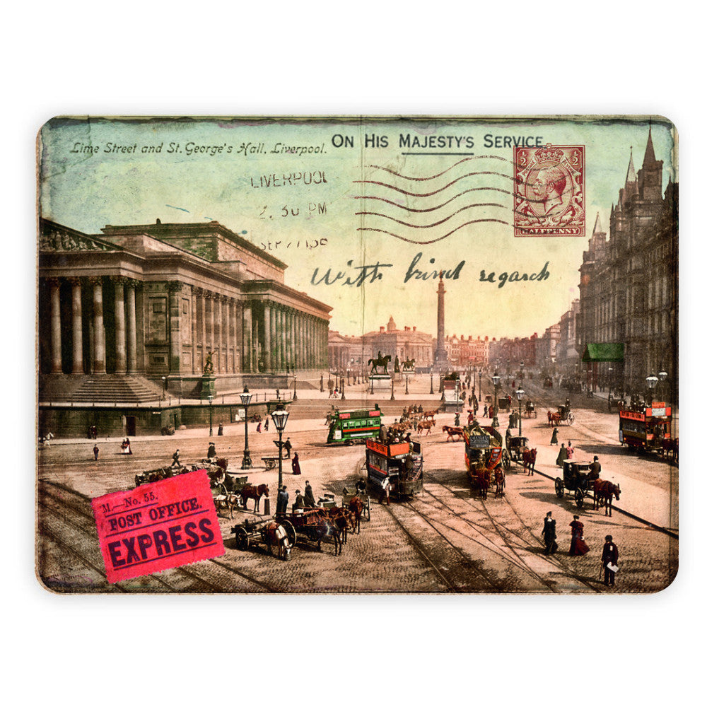 Lime Street and St Georges Hall, Liverpool Placemat