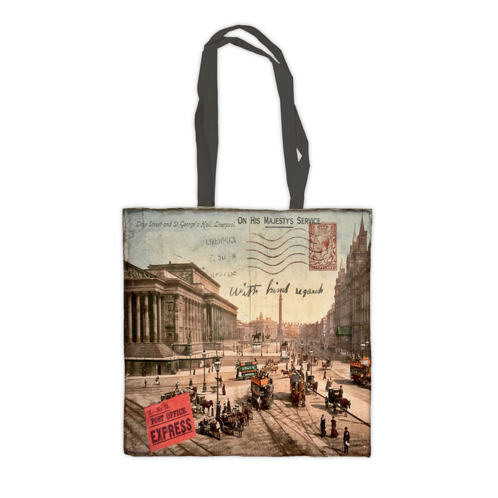 Lime Street and St Georges Hall, Liverpool Premium Tote Bag