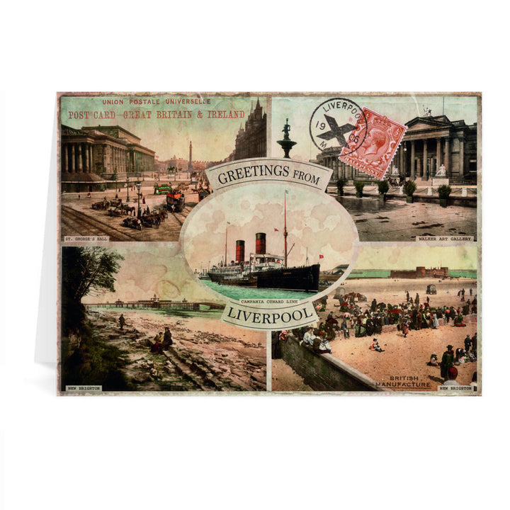 Liverpool Greeting Card 7x5