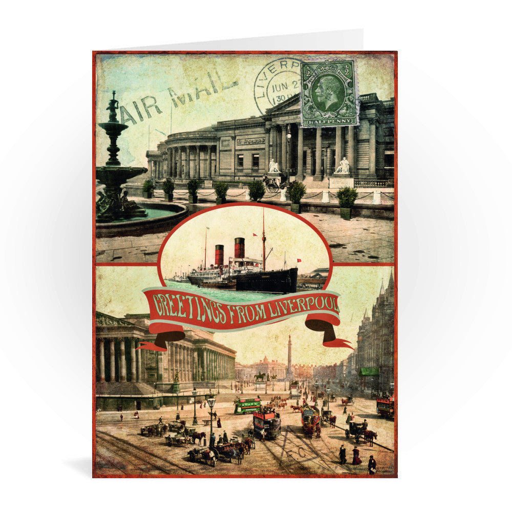 Liverpool Greeting Card 7x5