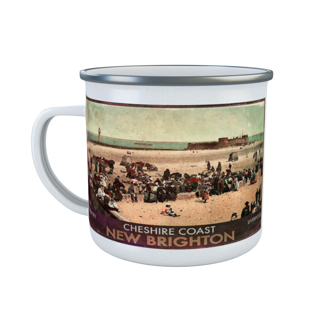 New Brighton, Cheshire Enamel Mug