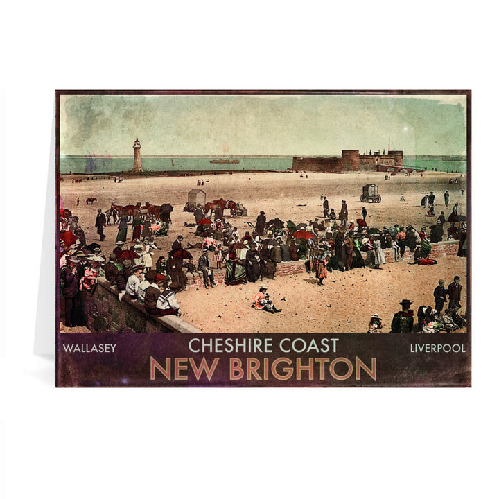 New Brighton, Cheshire Greeting Card 7x5