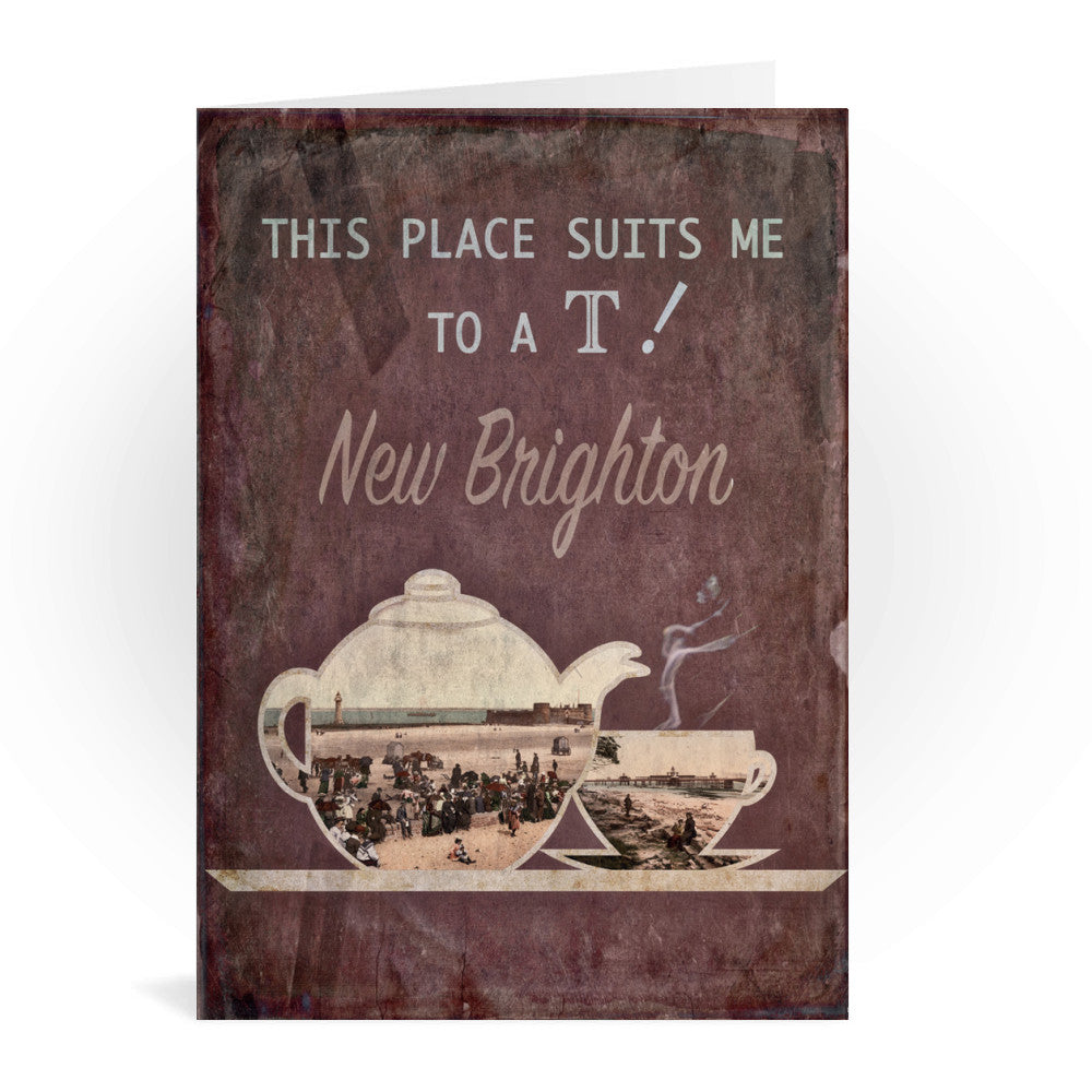 New Brighton, Cheshire Greeting Card 7x5