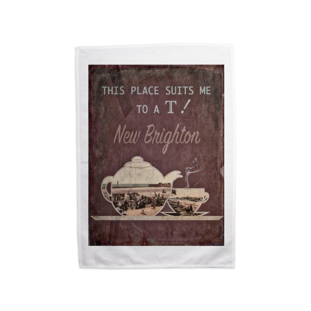 New Brighton, Cheshire Tea Towel