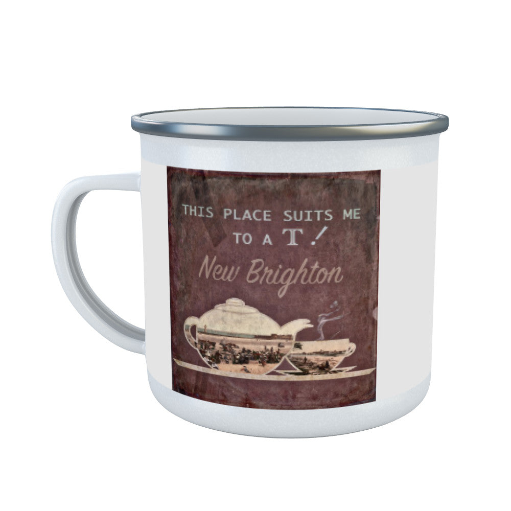 New Brighton, Cheshire Enamel Mug