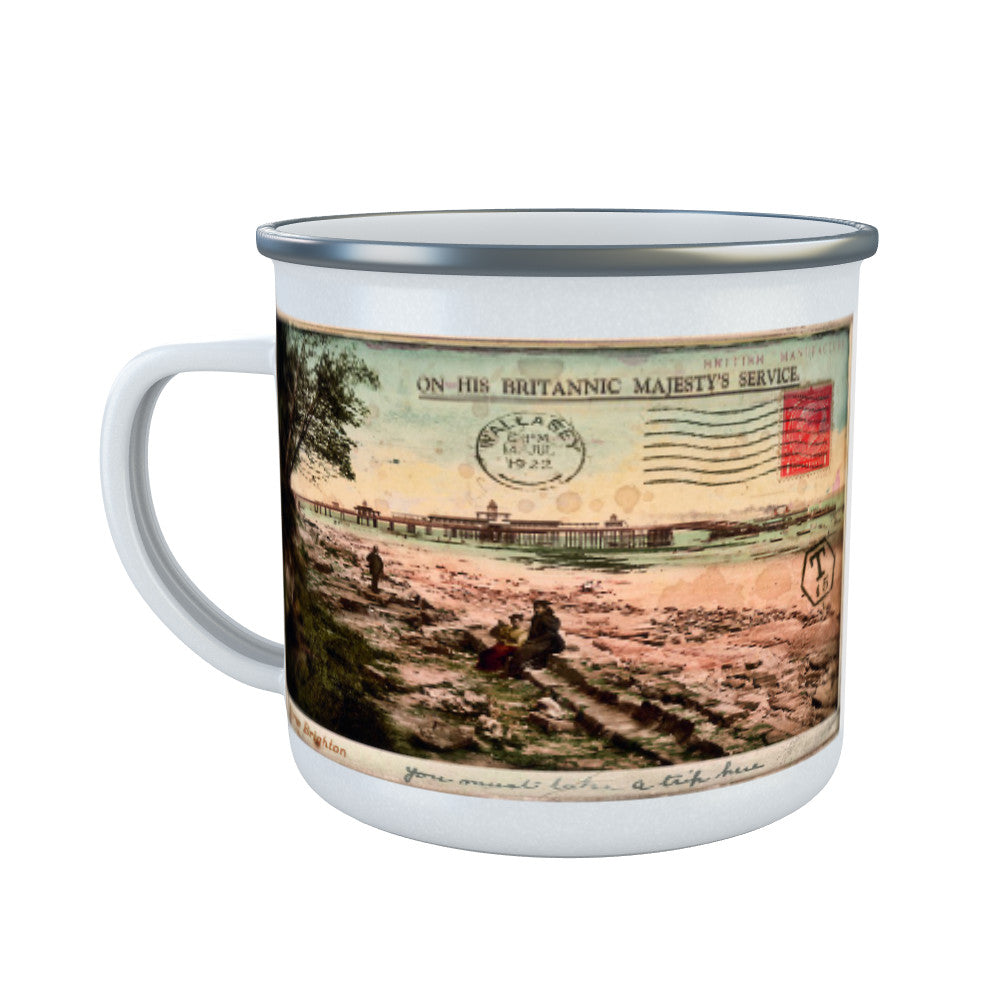 New Brighton, Cheshire Enamel Mug