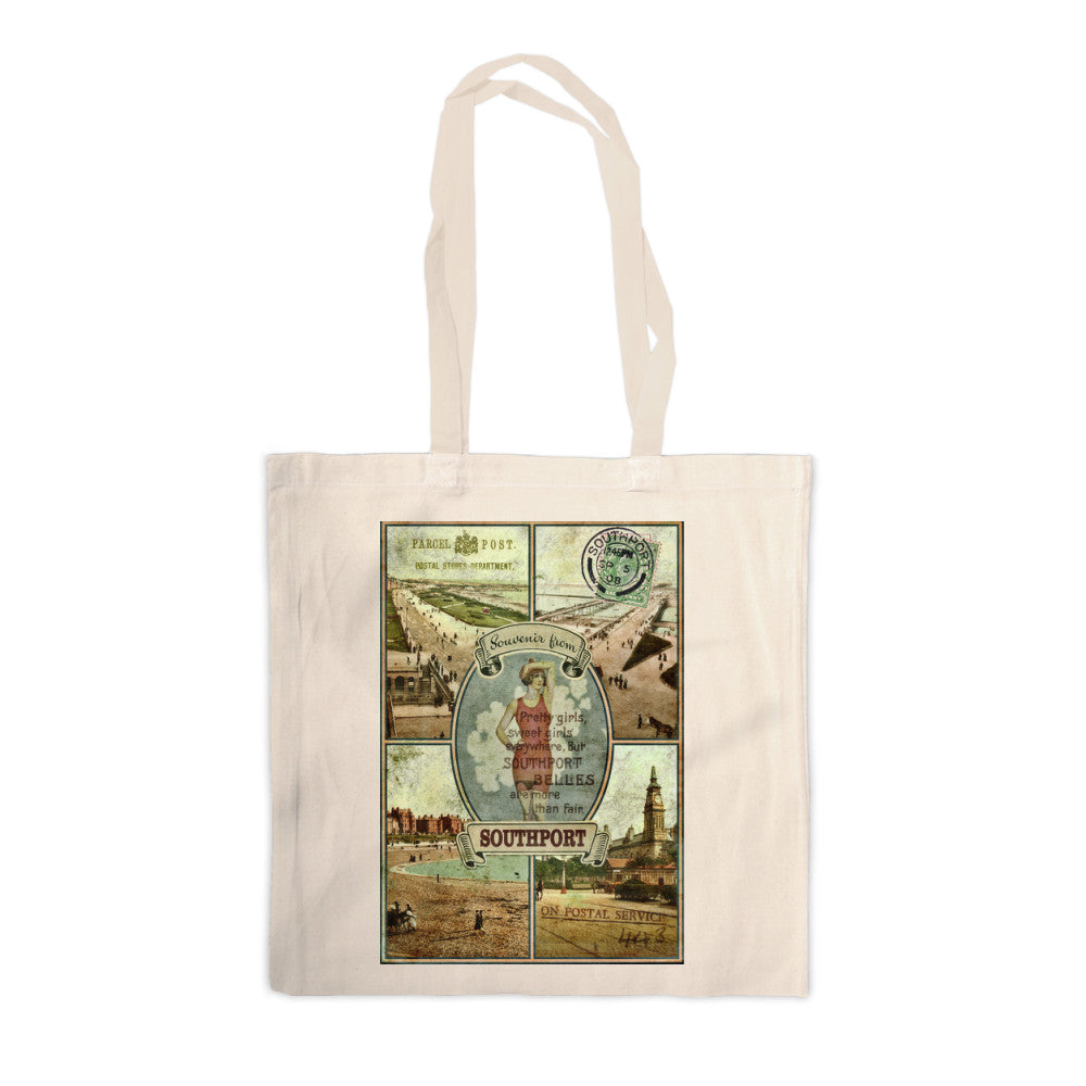 Southport, Lancashire Canvas Tote Bag