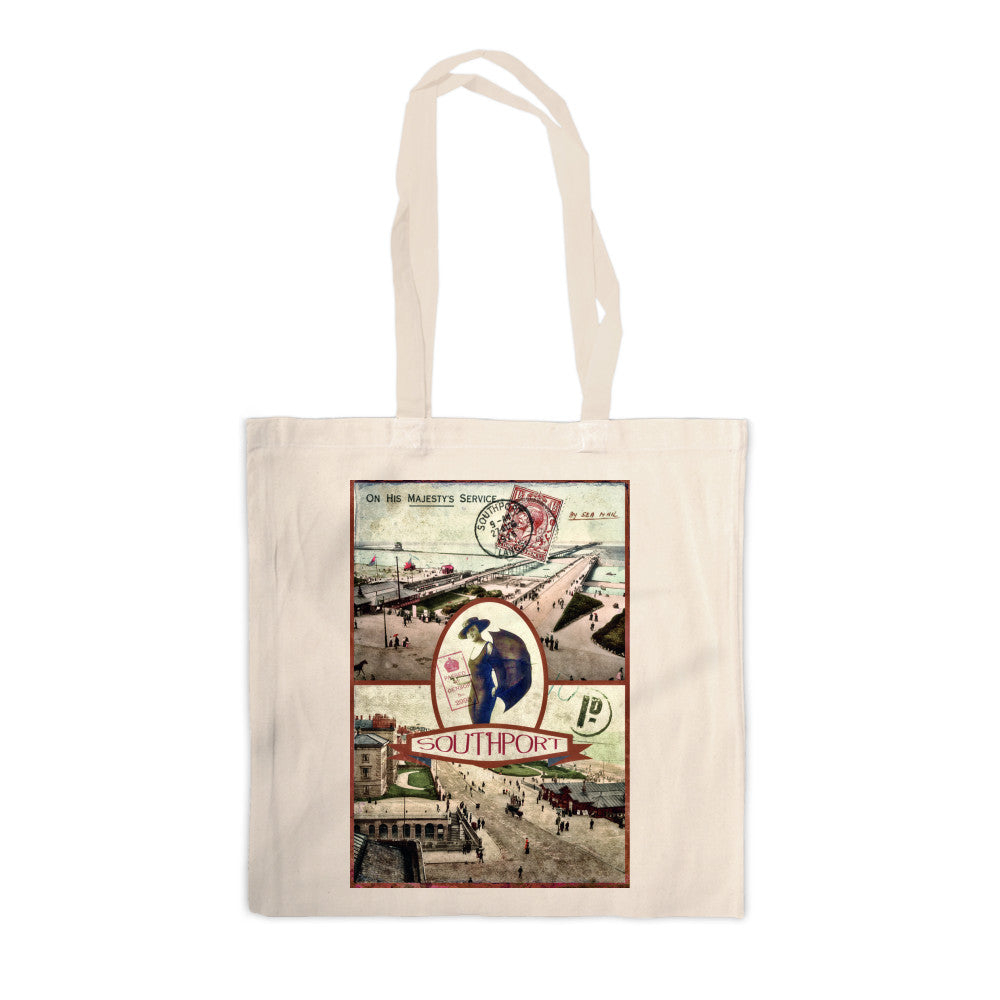 Southport, Lancashire Canvas Tote Bag