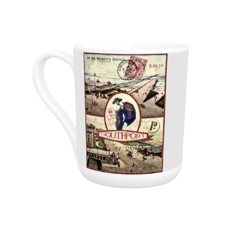 Southport, Lancashire Bone China Mug