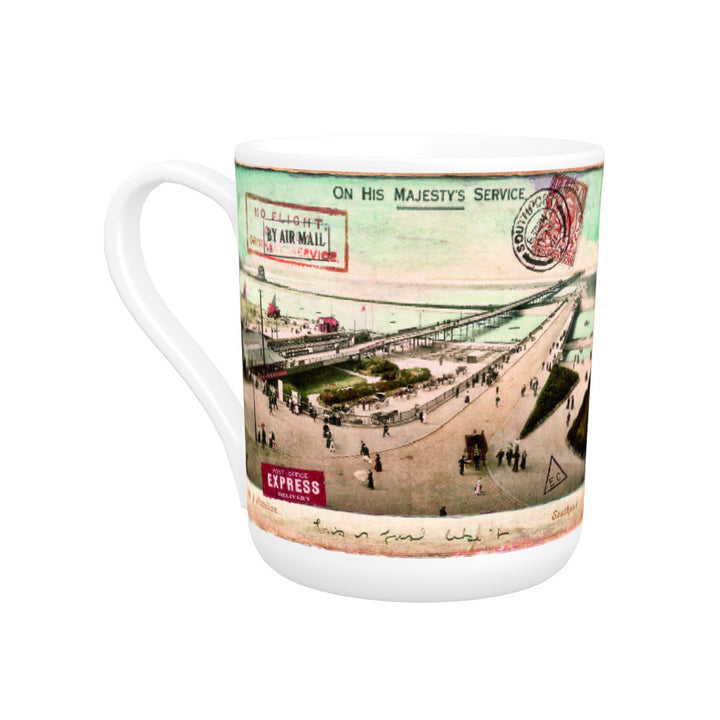 Southport Pier and Pavilion, Lancashire Bone China Mug