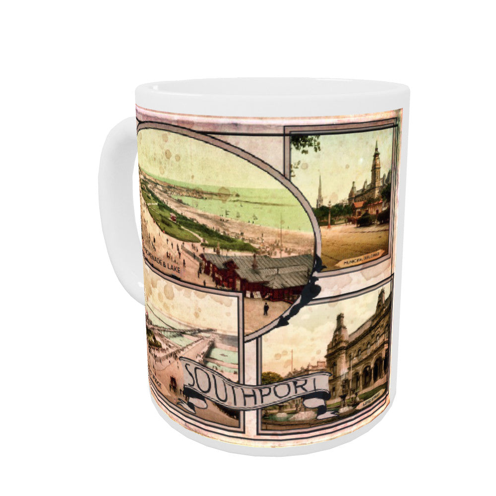 Southport, Lancashire Coloured Insert Mug