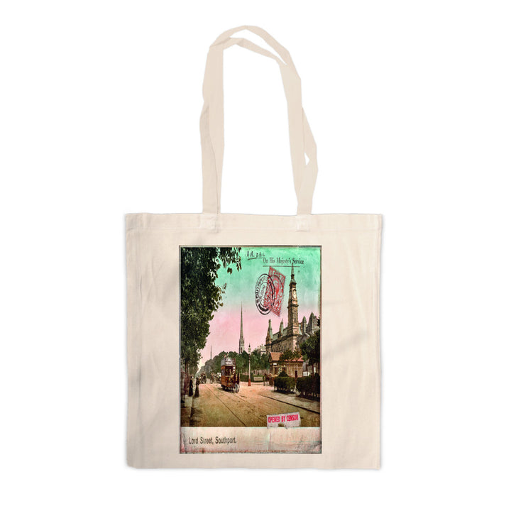 Lord Street, Southport, Lancashire Canvas Tote Bag