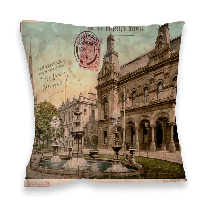 The Town Hall, Southport Fibre Filled Cushion