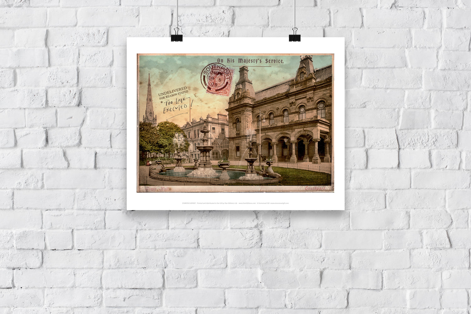The Town Hall, Southport - Art Print
