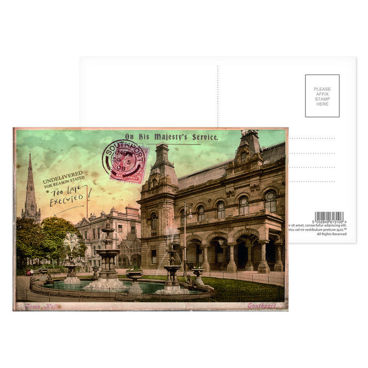 The Town Hall, Southport Postcard Pack