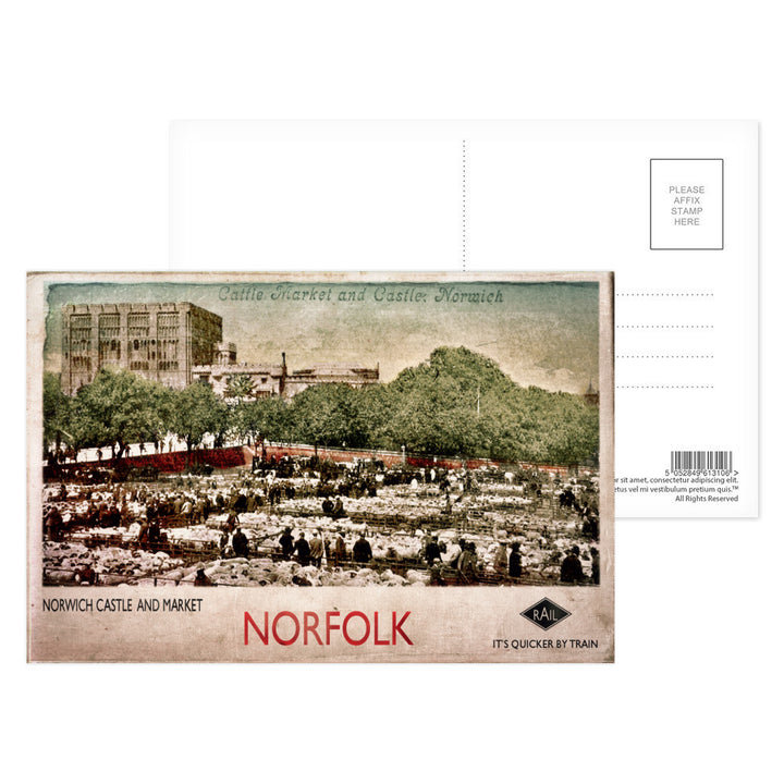 Norwich Castle and Market Postcard Pack