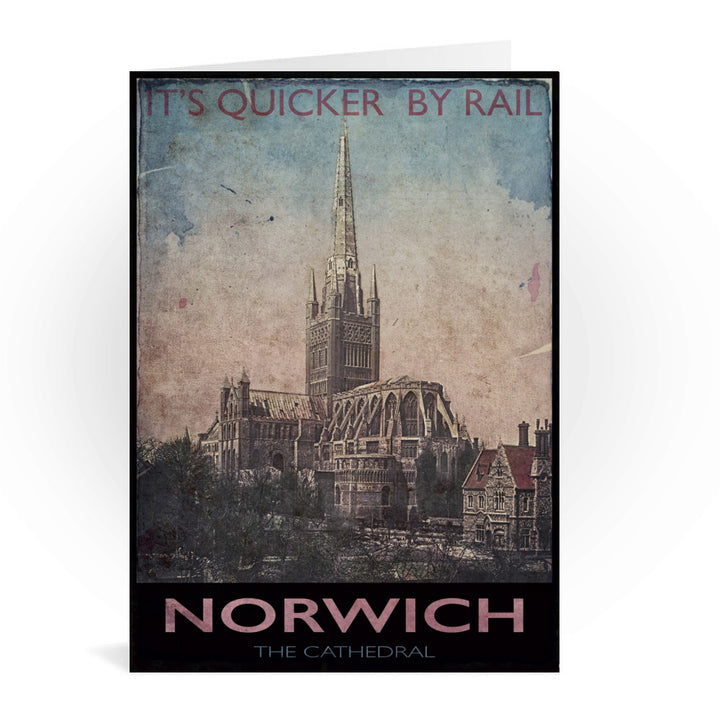 Norwich Cathedral Greeting Card 7x5