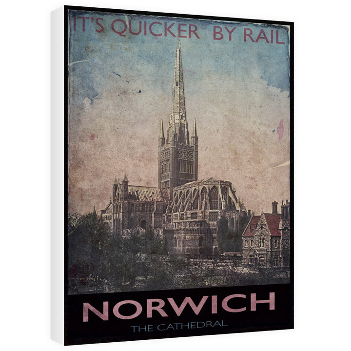 Norwich Cathedral 60cm x 80cm Canvas
