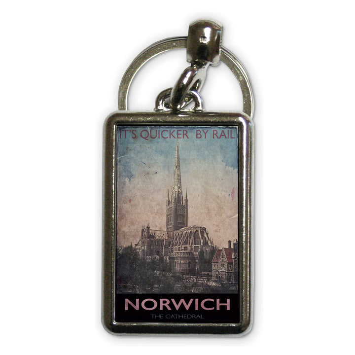 Norwich Cathedral Metal Keyring