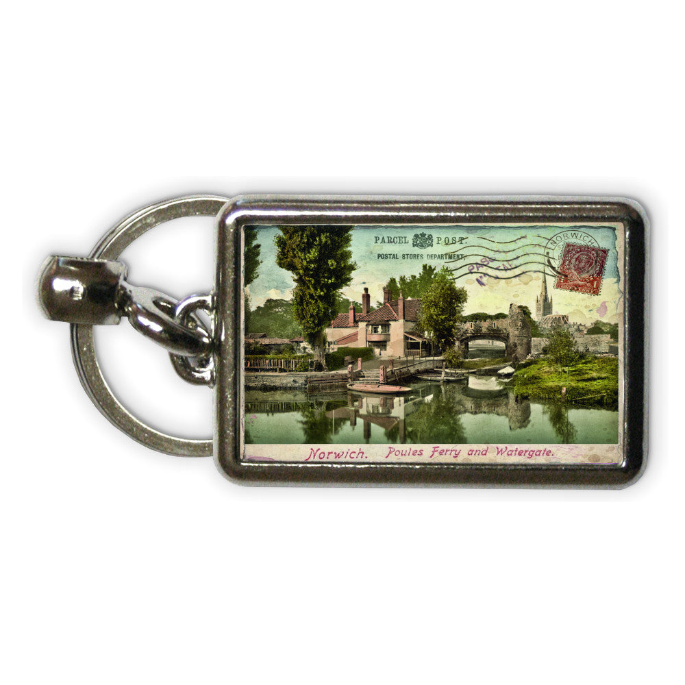 Poules Ferry and Watergate, Norwich Metal Keyring