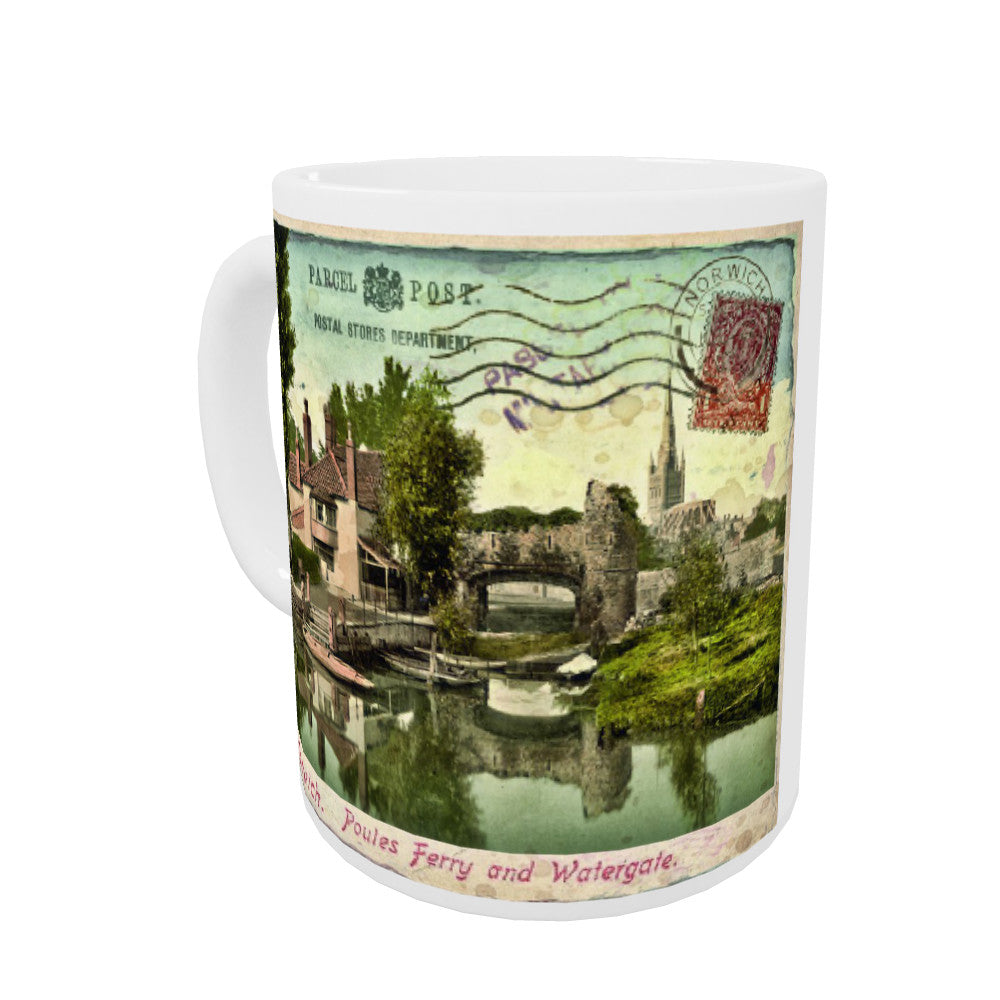 Poules Ferry and Watergate, Norwich Coloured Insert Mug