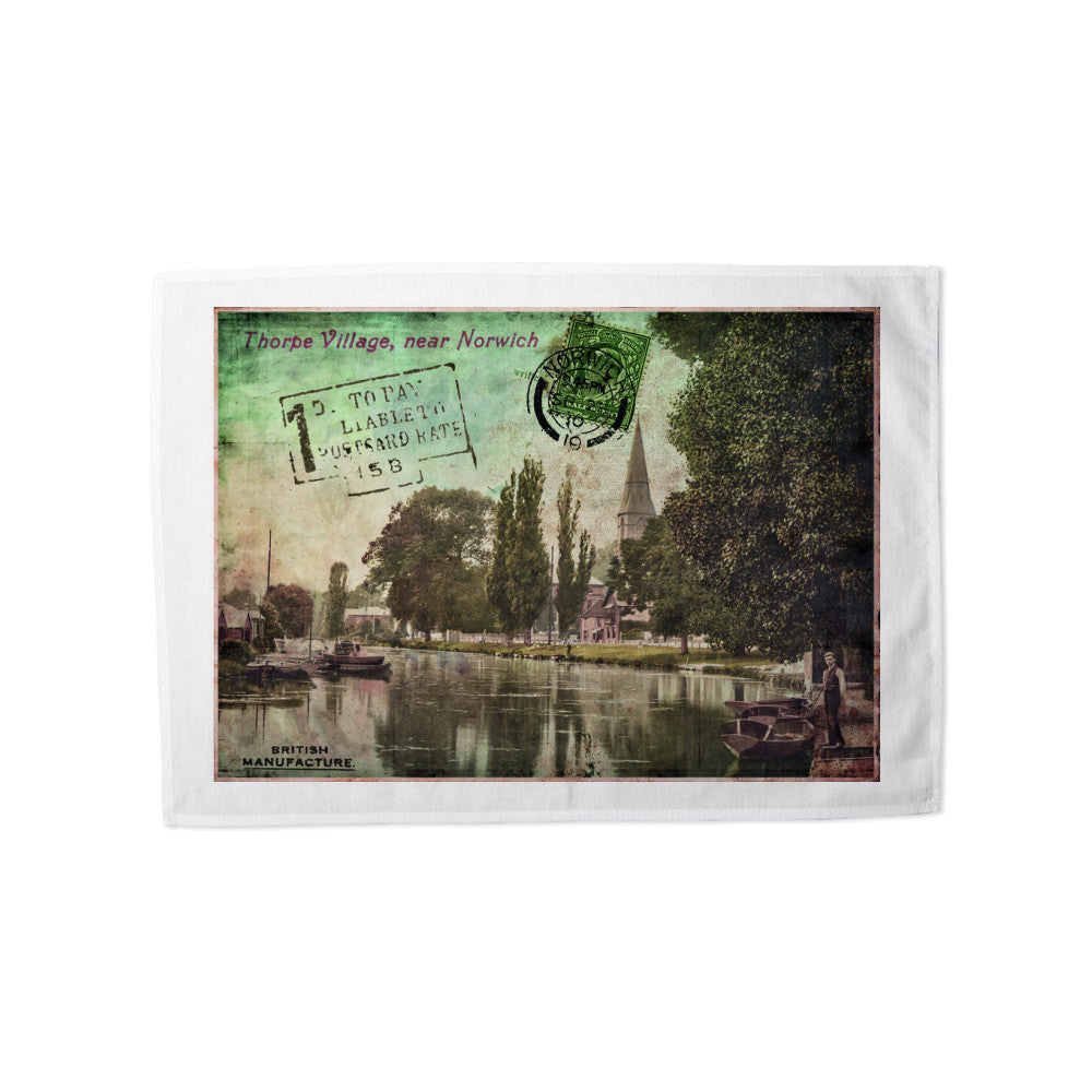 Thorpe Village, Norwichh Tea Towel
