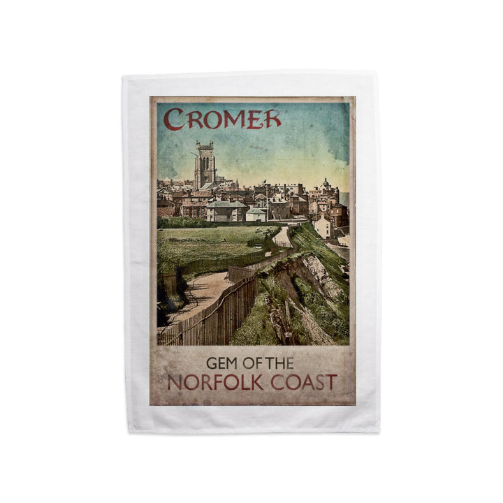 Cromer, Gem of the Norfolk Coast Tea Towel