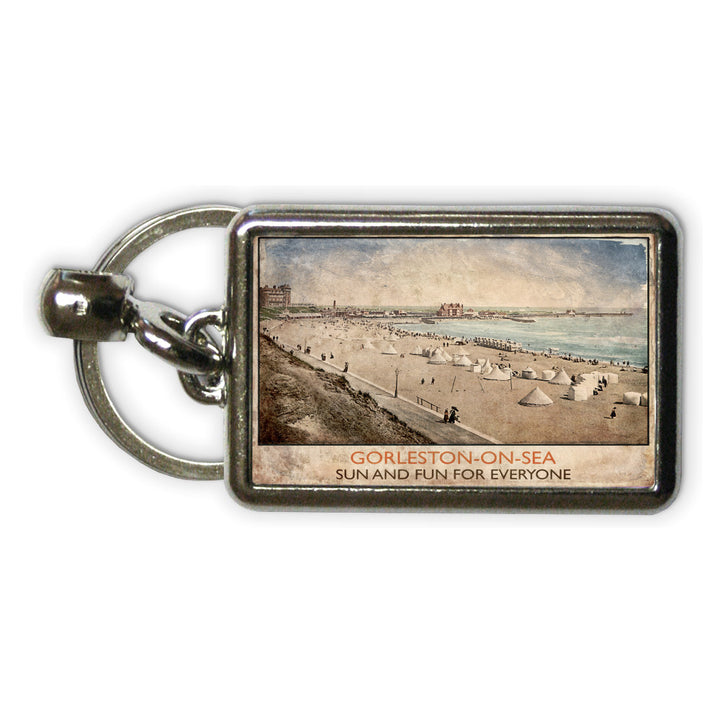 Gorleston-On-Sea Metal Keyring