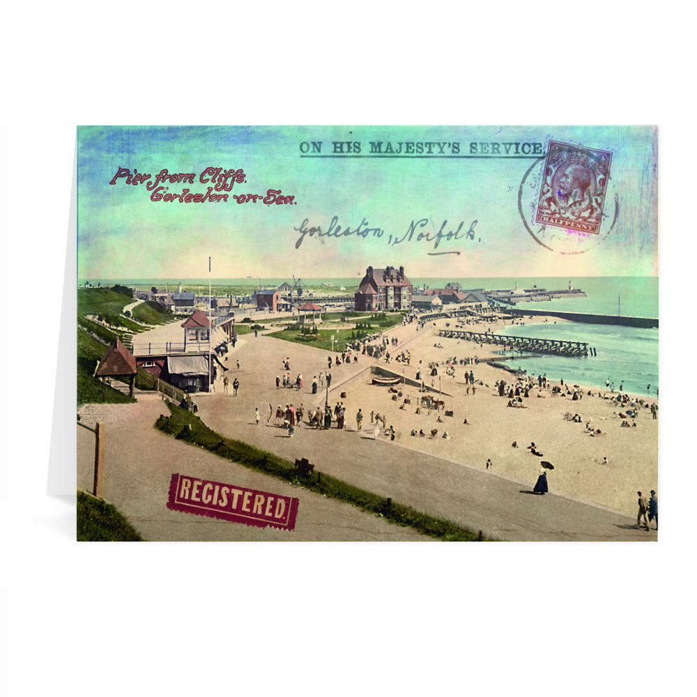 Gorleston-On-Sea Greeting Card 7x5