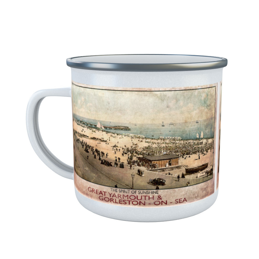 Great Yarmouth and Gorleston on Sea Enamel Mug