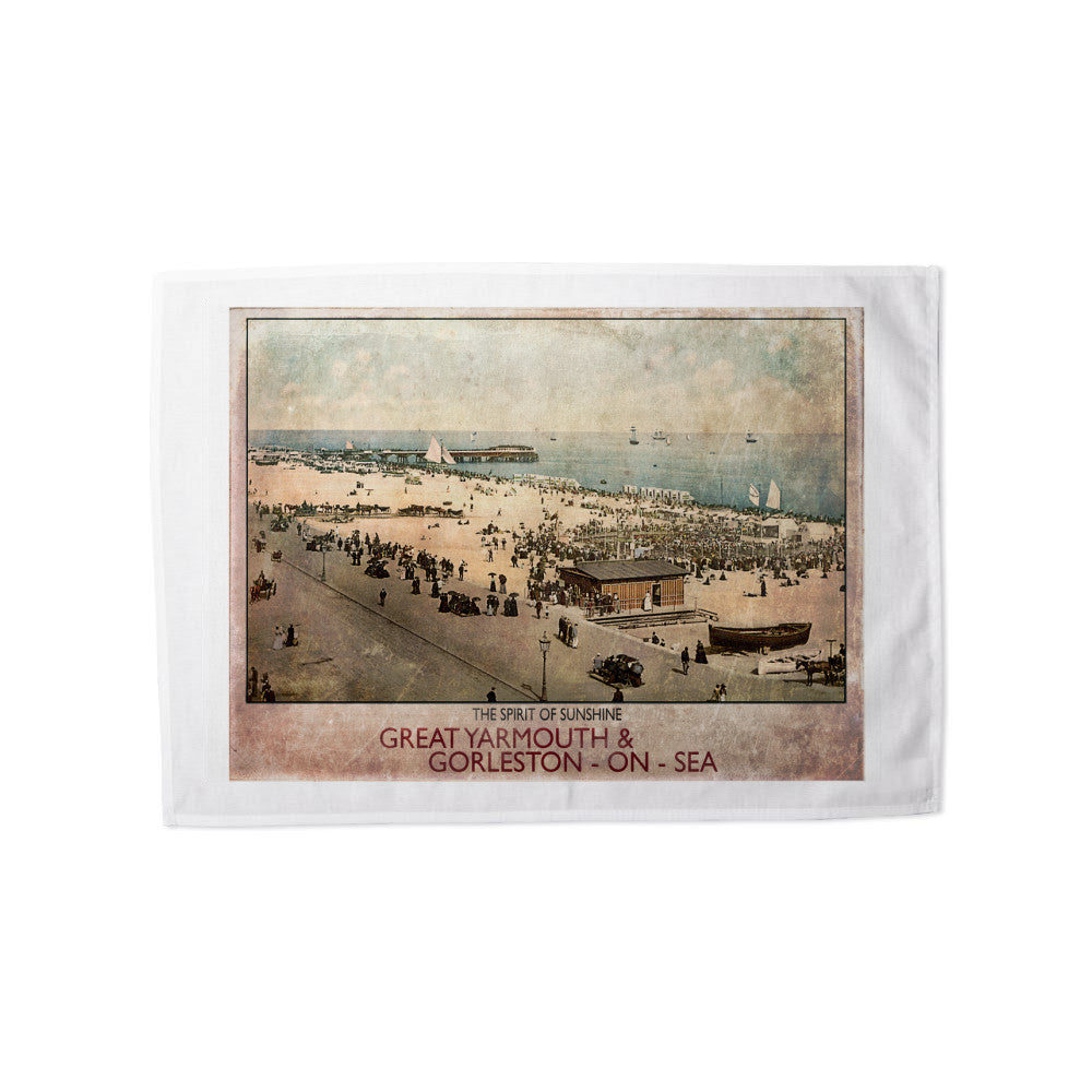 Great Yarmouth and Gorleston on Sea Tea Towel