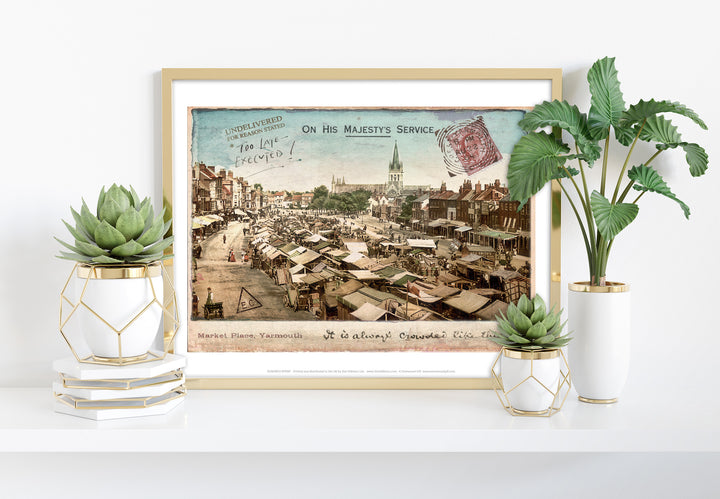 Market Place, Great Yarmouth - Art Print