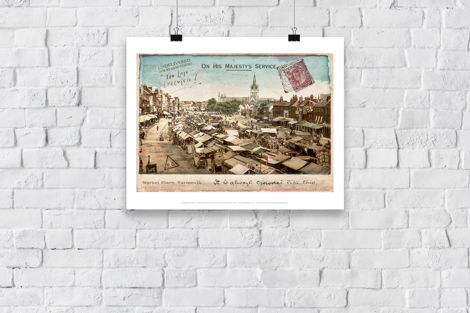 Market Place, Great Yarmouth - Art Print