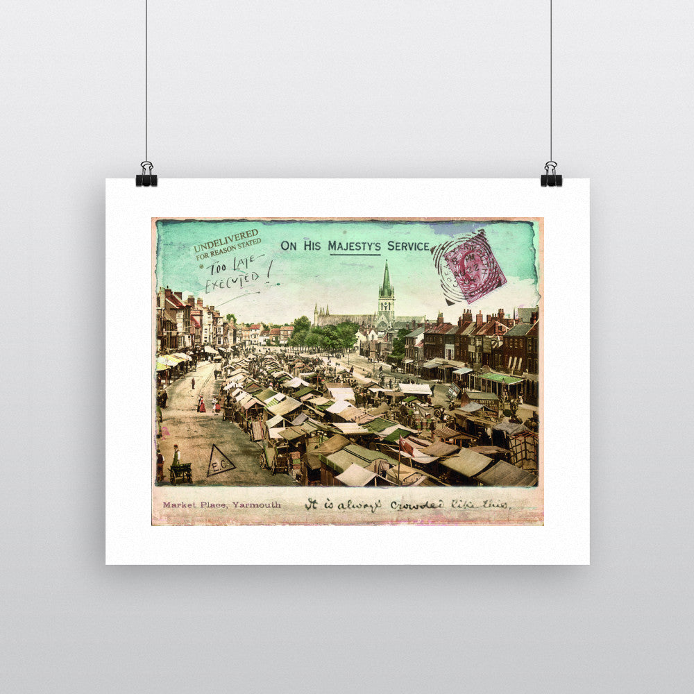 Market Place, Great Yarmouth - Art Print