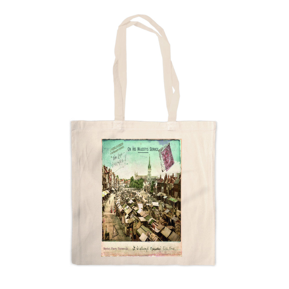 Market Place, Great Yarmouth Canvas Tote Bag