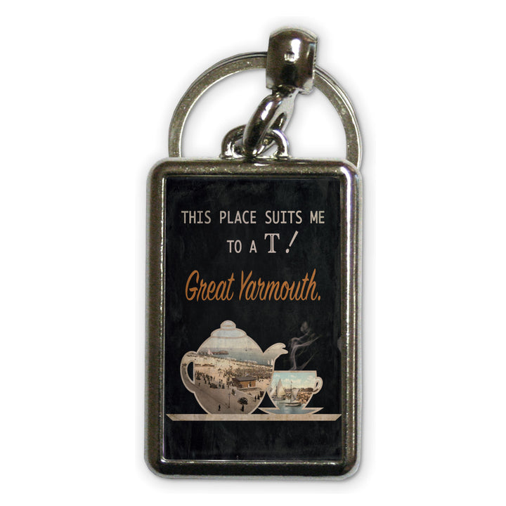Great Yarmouth suits me to a T! Metal Keyring