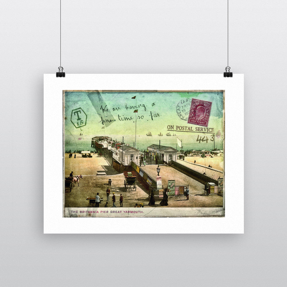 Britannia Pier, Great Yarmouth 90x120cm Fine Art Print