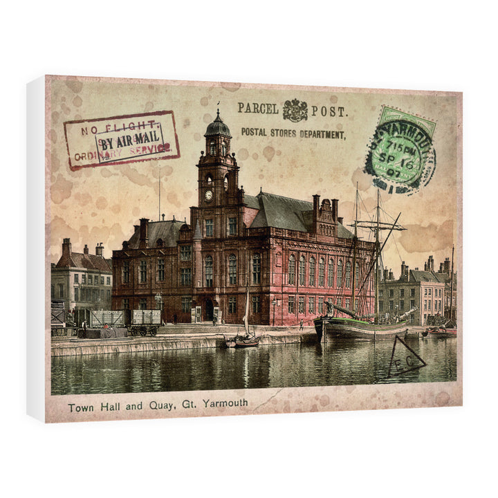 Town Hall and Quay, Great Yarmouth 60cm x 80cm Canvas