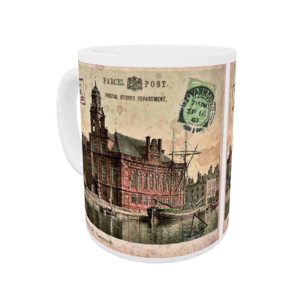 Town Hall and Quay, Great Yarmouth Coloured Insert Mug