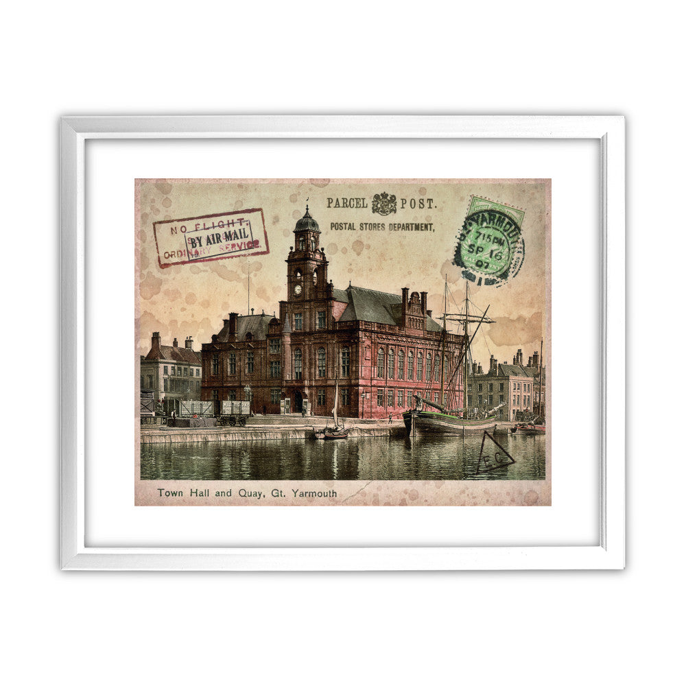 Town Hall and Quay, Great Yarmouth - Art Print
