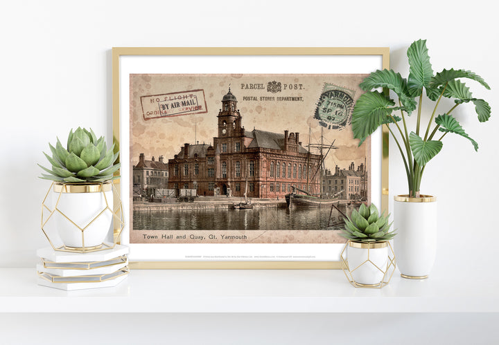 Town Hall and Quay, Great Yarmouth - Art Print